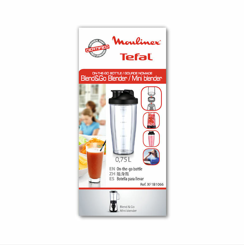 Moulinex Tefal bottiglia on-the-go 0.75L frullatore ActiMix Nomade BlendGo LM1B
