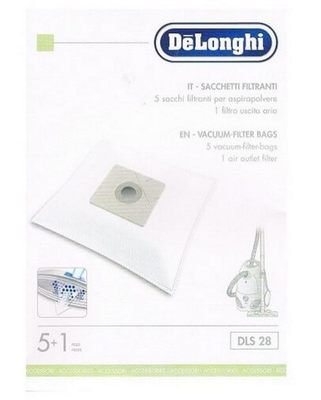 Delonghi 5 sacchetti + filtro DLS28 aspirapolvere Cleos XTH160 XTH170 XTH200 XTH