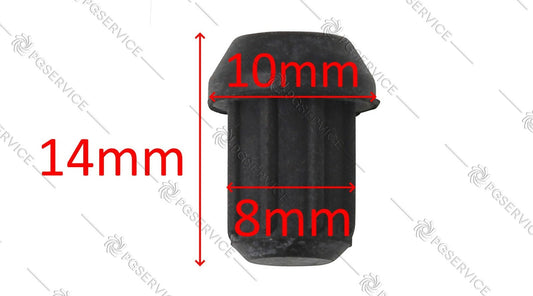 Set 10x piedino gommino supporto griglia piano cottura 14 x 10 x 8 mm Whirlpool