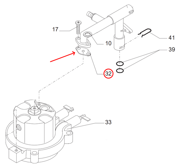 Gaggia Saeco guarnizione rubinetto vapore macchina caffè Poemia Veneto Gran Viv