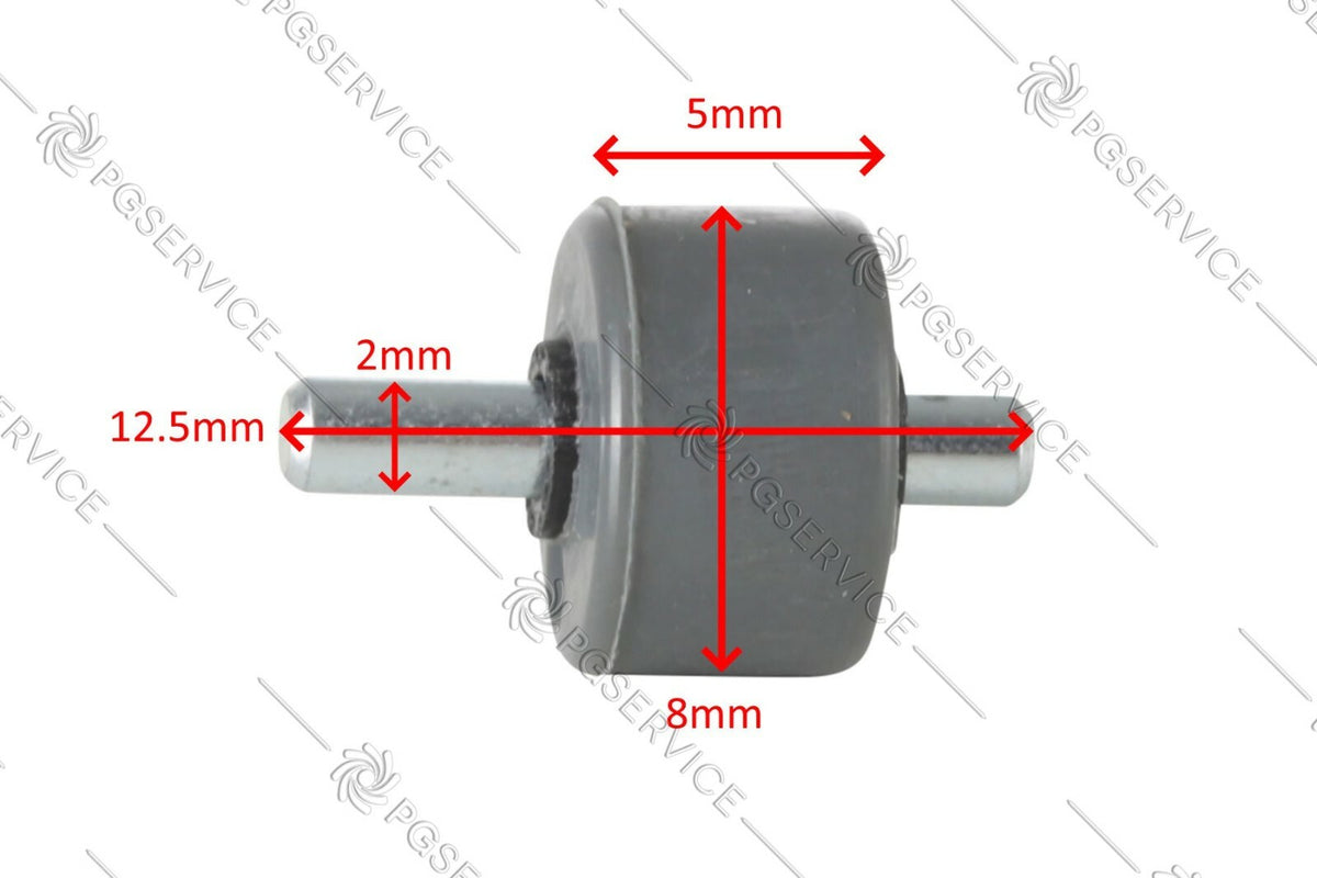Rowenta ruota 8mm spazzola scopa X-Pert 160 3.60 RH6921 RH6974 RH7221 RH7237