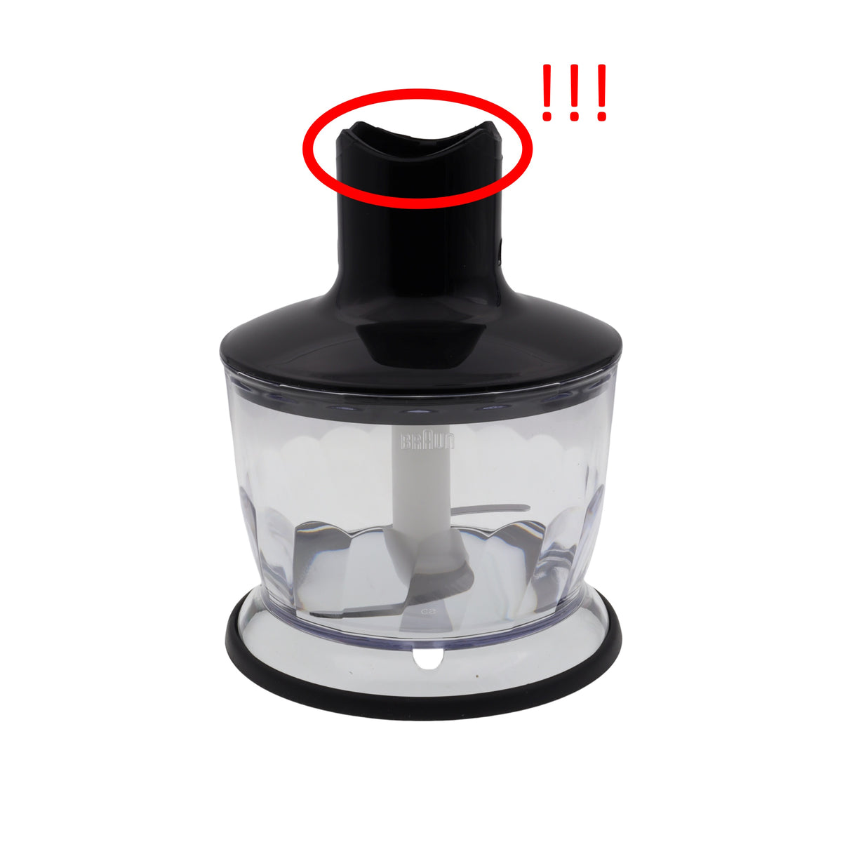 Braun accessorio tritatutto MQ30 500ml Mixer Multiquick 5 7 4191 4199 MQ5000 MQ