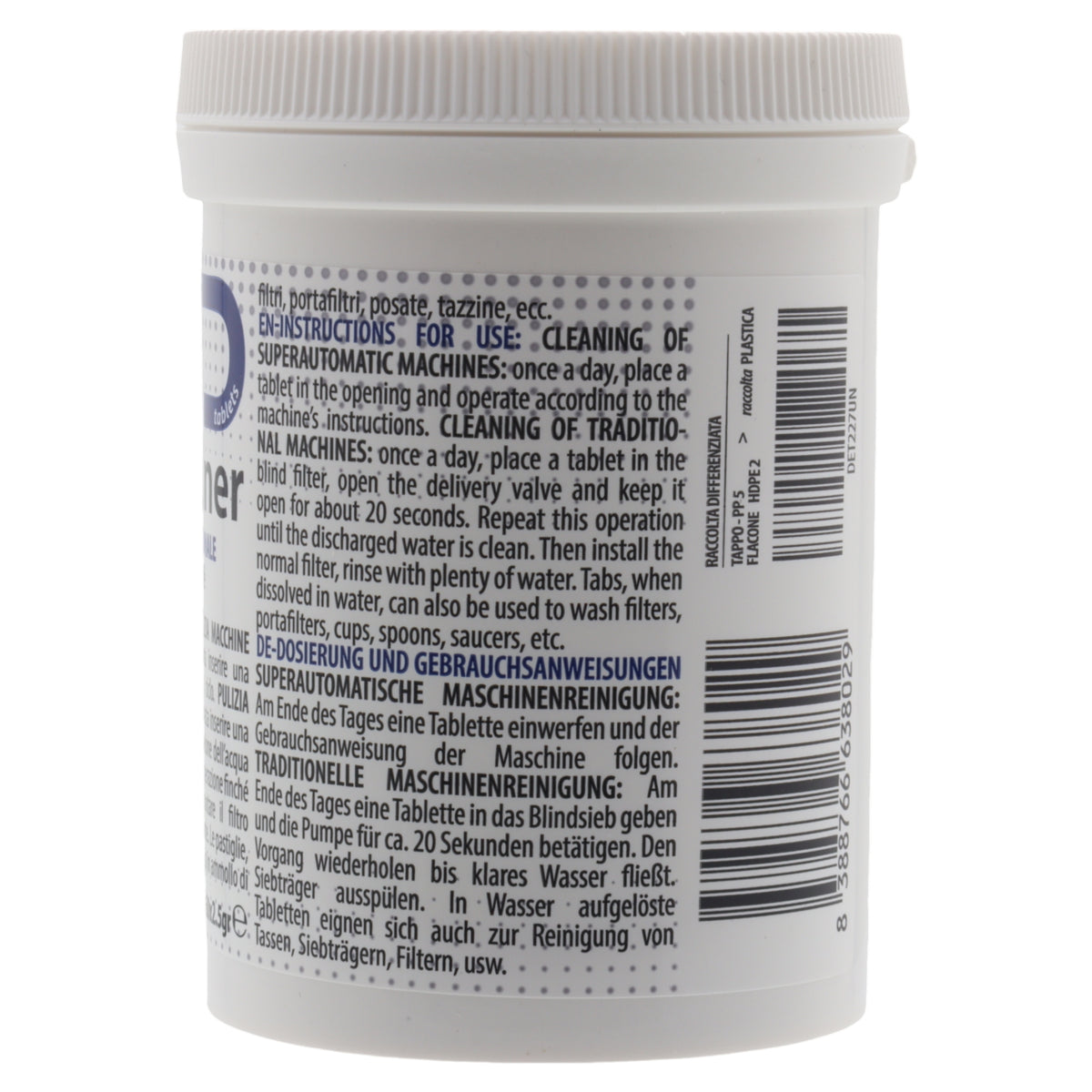 SKL 60x pastiglie capsule detergenti 2.5g macchina caffè universali rimuove residui oli grassi