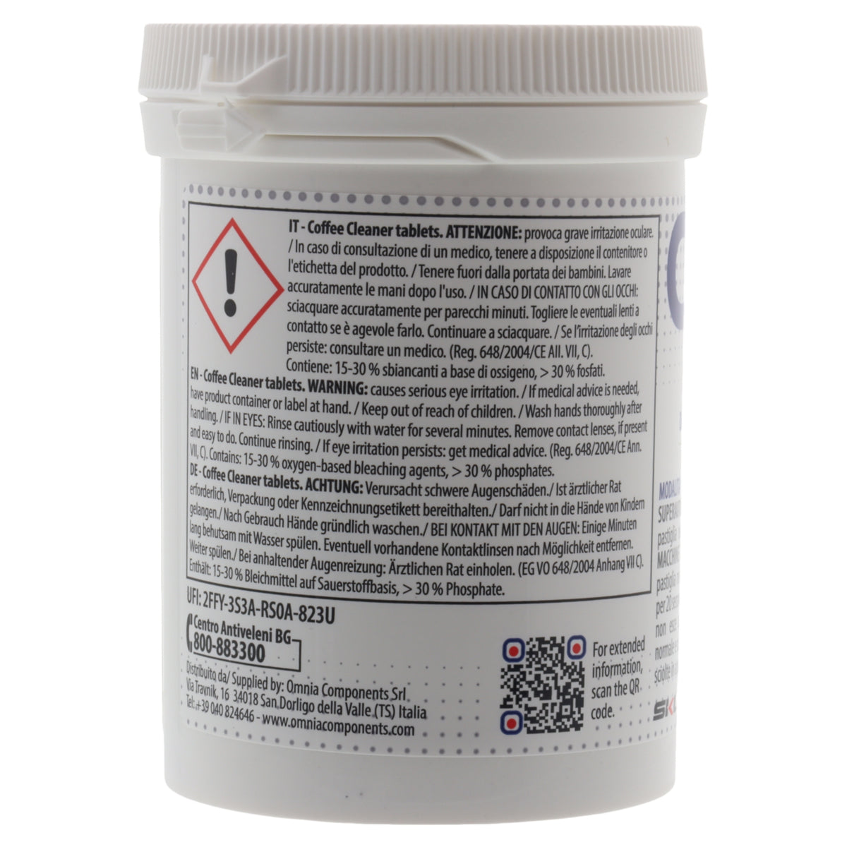 SKL 60x pastiglie capsule detergenti 2.5g macchina caffè universali rimuove residui oli grassi