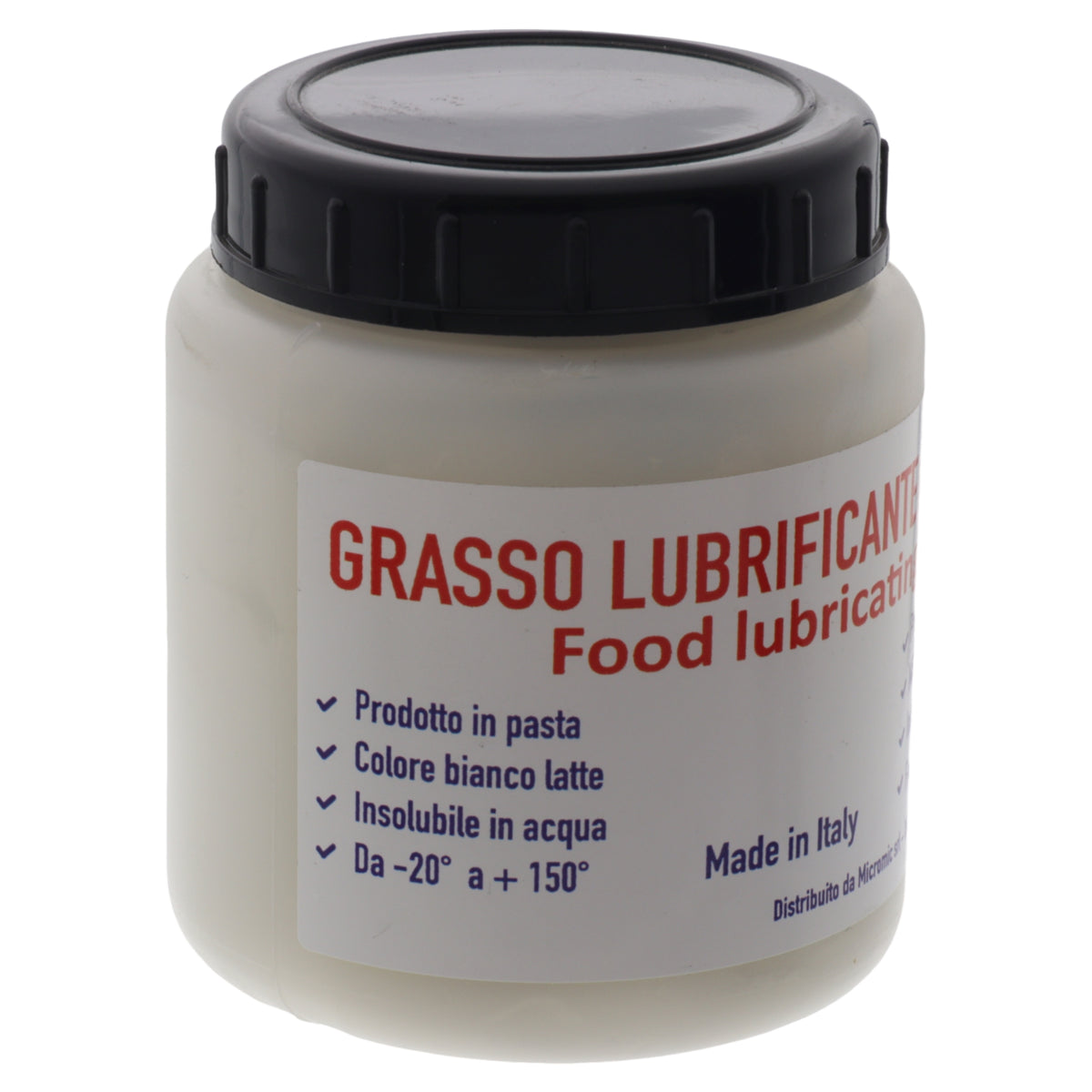 Grasso lubrificante alimentare 100g bianco certificato per planetaria robot